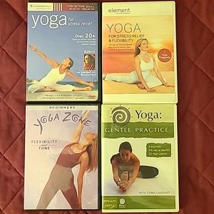 Four Yoga DVDs (various)